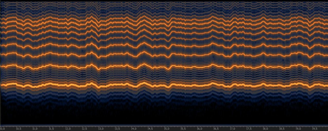 Spectrogram of synthesized mosquito wing buzz designed for the Insect Sound Library